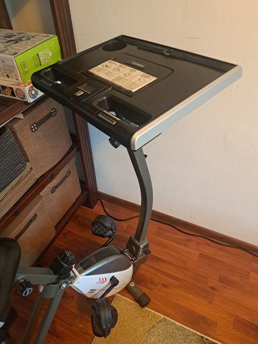 Bicicleta fitness cu spatar TOORX BRX OFFICE COMPACT, Pliabila, Volanta 6 kg, Greutate maxima 100 kg, Suport laptop/tableta, Suport pahar