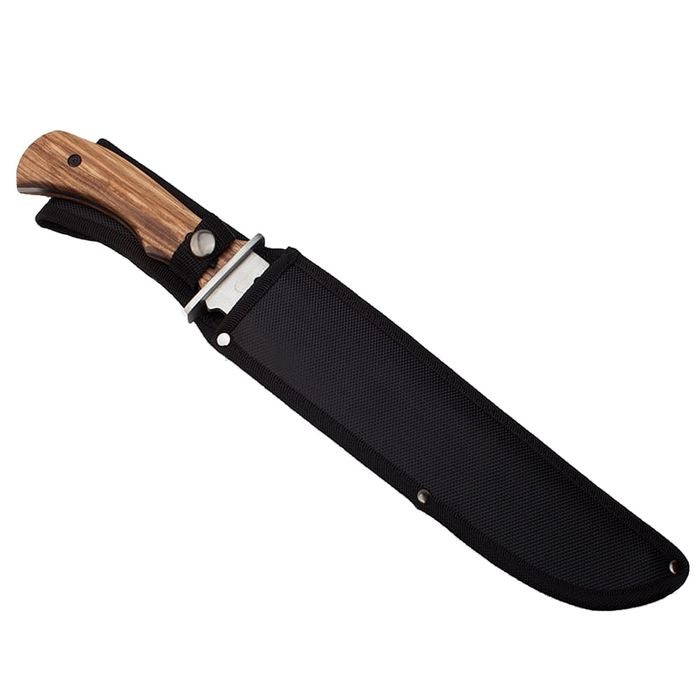 Cutit vanatoare IdeallStore®, Wood Specialist, 40.5 cm, husa inclusa