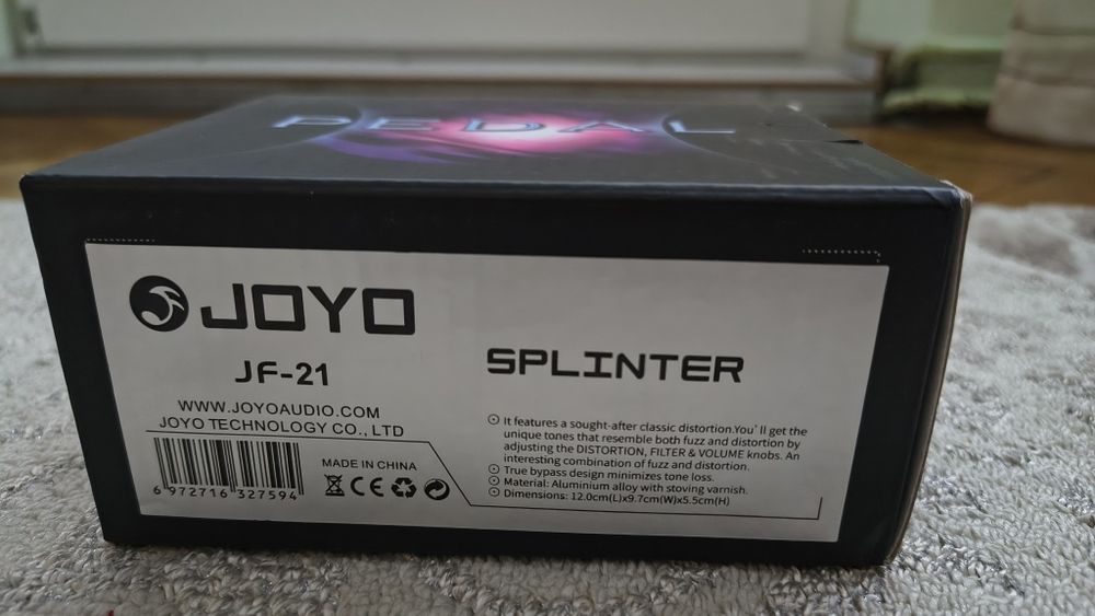 Joyo JF-21 Splinter – Pedală Distortion / Fuzz