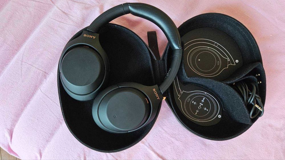 Безжични слушалки Sony - WH-1000XM4, ANC, черни