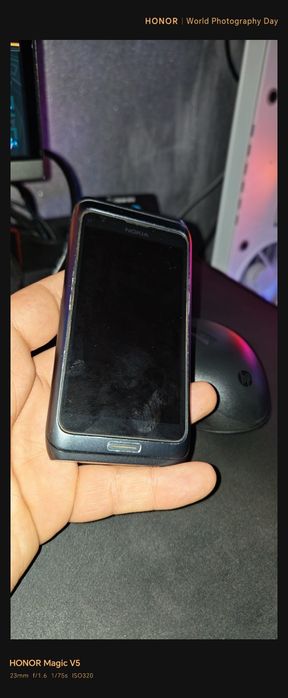 Old school. Nokia E7