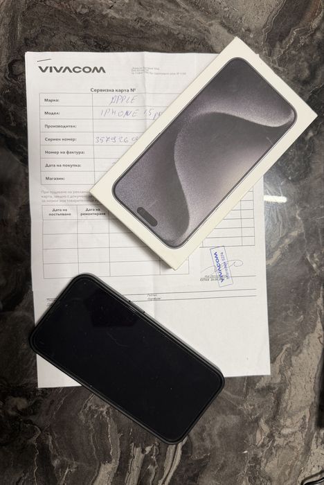 iPhone 15 Pro Max 512GB. В ГАРАНЦИЯ ДО 07.2026 ГОДИНА.