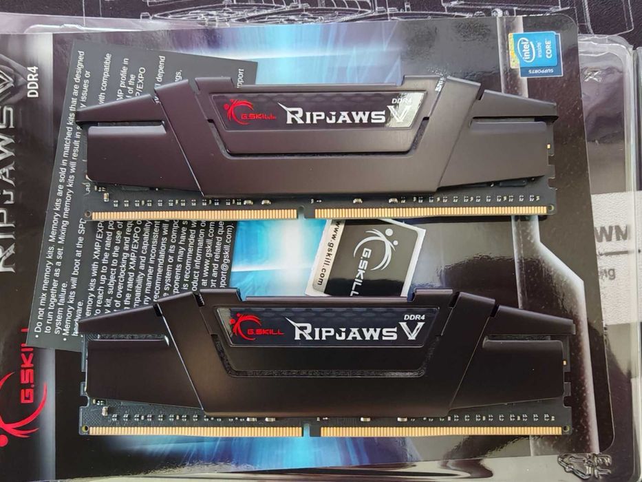 НОВА ! Рам Памет G.SKILL Ripjaws V Black 32GB (2x16GB) 3600Mhz DDR4