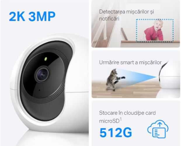 Camera de supraveghere Wireless TP-Link TC71, 360 grade, Night Vision