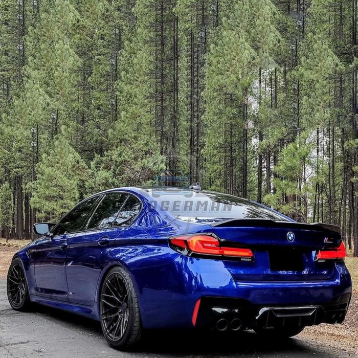 BMW G30 Спойлер CS Style лип броня за багажника тунинг нови черен глан