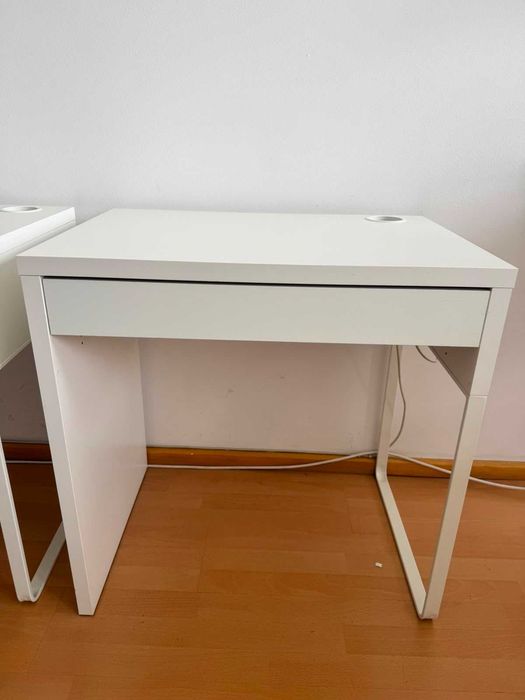 Birou Ikea Micke + scaun rotativ negru