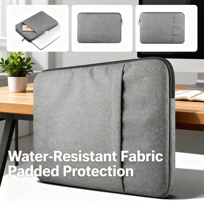 Husa laptop universala 15.6 impermeabila cu protectie buzunar telefon