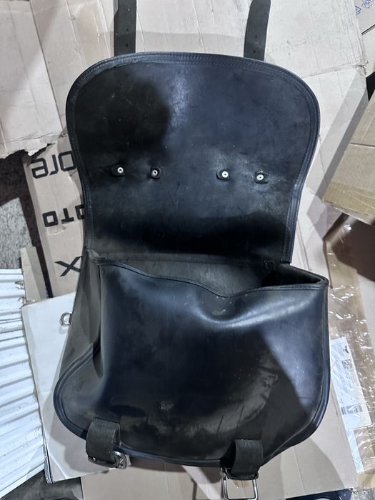 Geanta piele laterala chopper moto