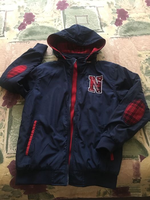 Детско яке за момче двулицево