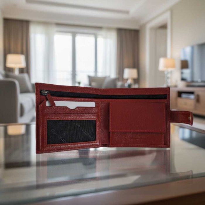 Луксозен кожен портфейл - всички документи и пари на едно място
