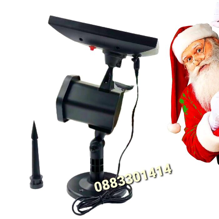 Коледен Лазерен Соларен Прожектор