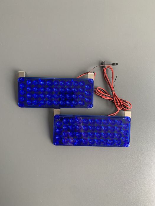 Stroboscoape auto pentru grila 40 LED-uri, albastru