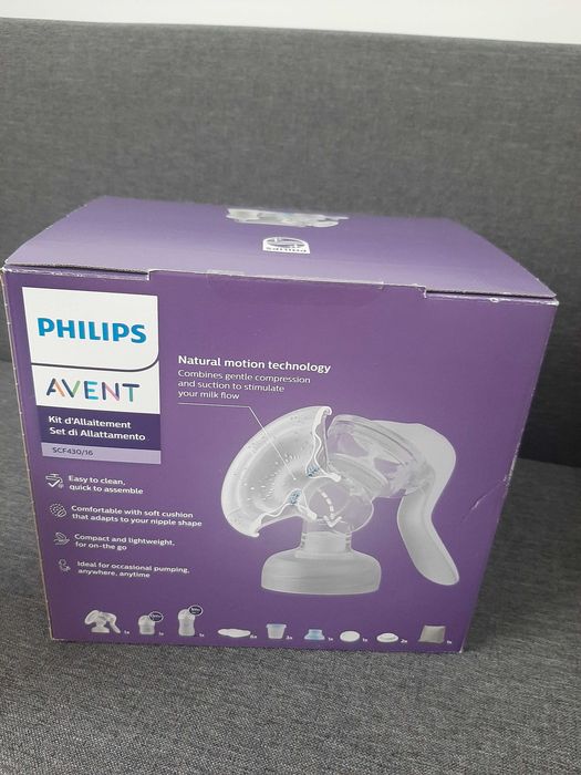 Pompa manuala set alaptare Philips AVENT + Set tetine Cadou