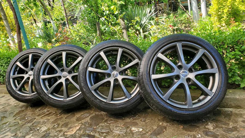 Roti aliaj 17 4x108 BORBET LV4 Antracit, Maxxis Premitra 5 205/50 ZR17