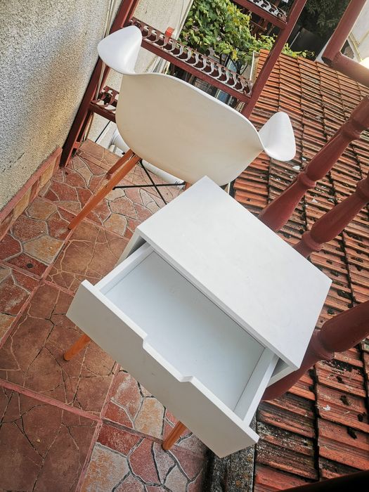 Set balcon terasa bucatarie masuta de cafea cu sertar si scaun