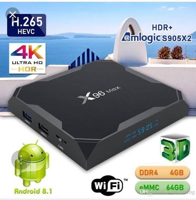 ТВ приставка, Медиаплеер, X96 Max, Ultra, Plus