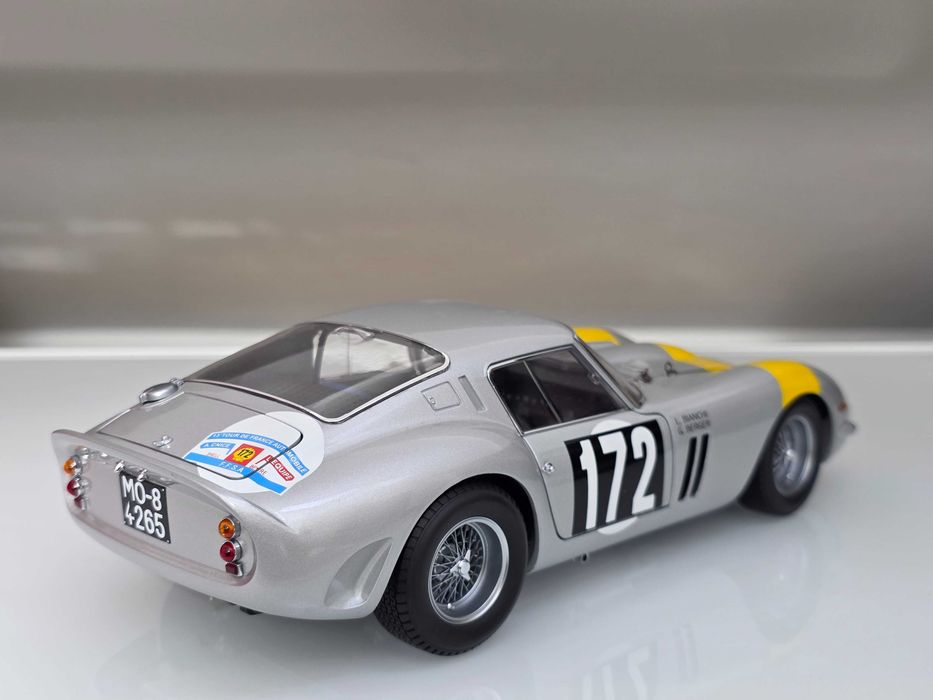 Macheta Auto 1/18 Kyosho Ferrari 250 GTO Tour De France 1964 No 172