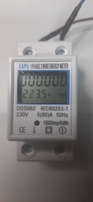 Контролен електромер изчисляване на електроенерия , връзка с телефон