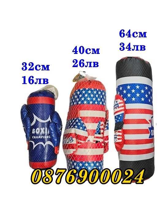 ПРОМО! Детска боксова круша с ръкавици детски боксов комплект МОДЕЛИ