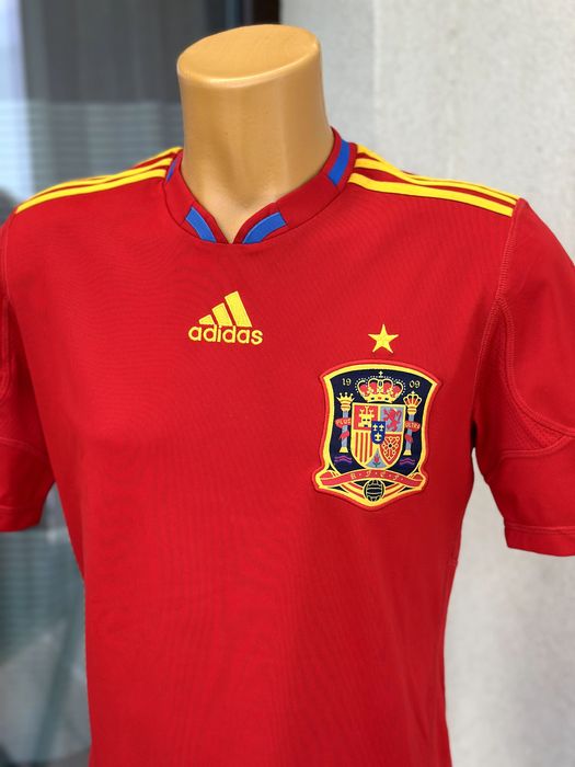 Мъжка тениска Adidas Climacool (Spain Home 2010) - размер S, Отлично състояние