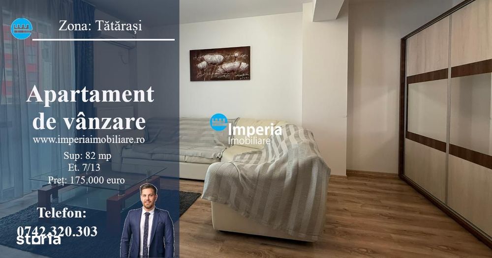 Apartament 3 cam, decomandat, de vanzare zona Tatarasi - Bld Chimiei — fotografia 1