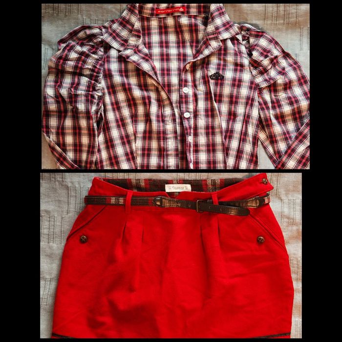 Дамска риза Fornarina & пола Pull&Bear