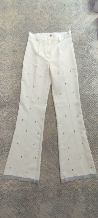 Брюки джинсы белые S