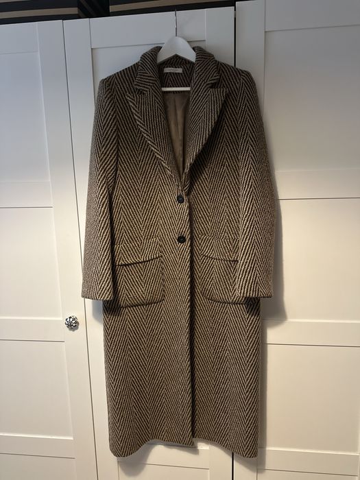 Дамско палто, рибена кост