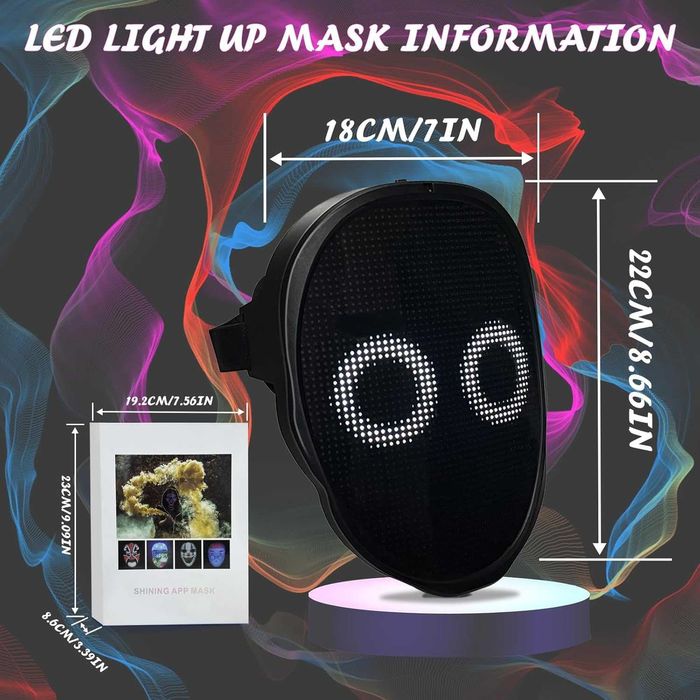 Depointer Life LED маска с презареждаща се Bluetooth
