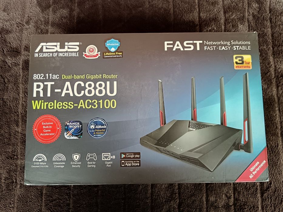 Router wireless Asus RT-AC88U/dual band