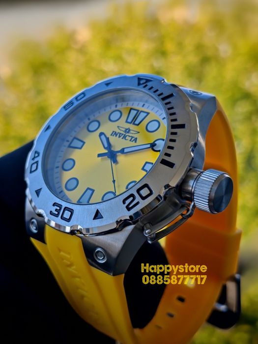 INVICTA Bumble Yellow 51mm, Инвикта нов ръчен часовник