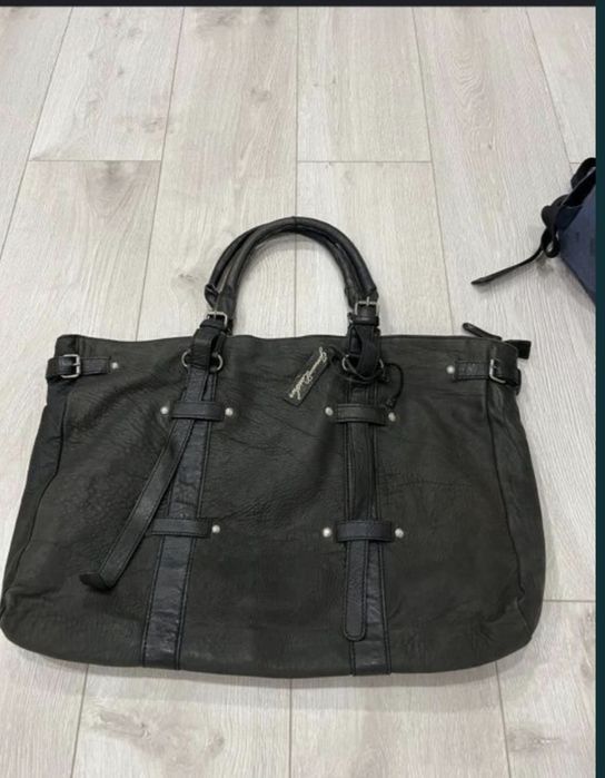 Сумка из натуральной кожи Mango