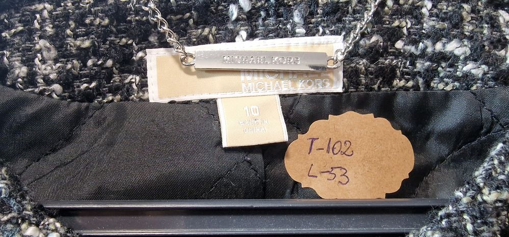 Jachetă Michael Kors tweed – mărime L (US 10)
