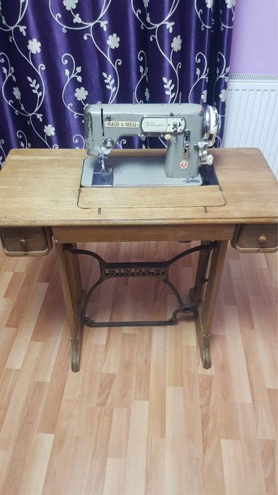 Mașină de cusut Haid & Neu Automatic pe masă Singer + motor german U26
