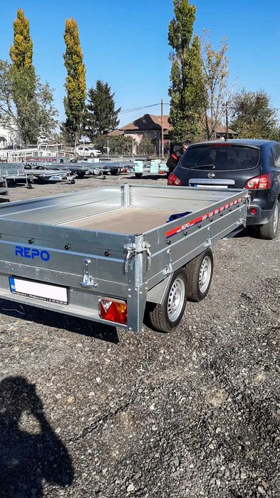 Remorca REPO noua CARGO 750 kg obloane detasabile apicola carte RAR