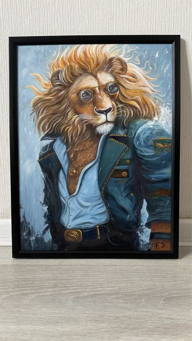 Картина Лев масло 30/40