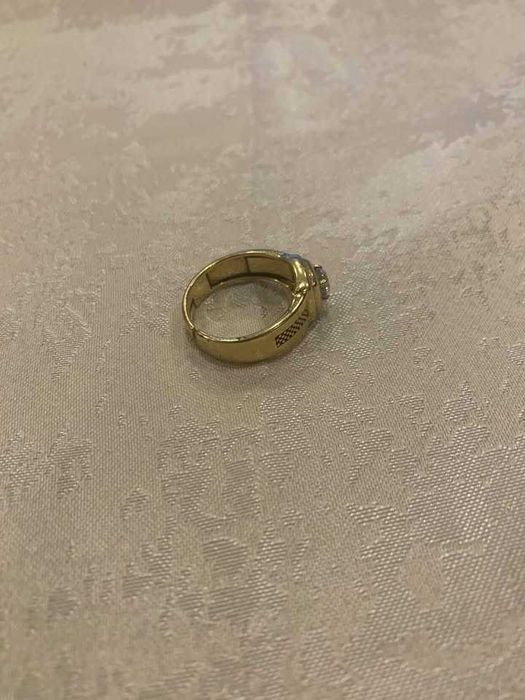 Позлатен Сребърен Пръстен с Циркон