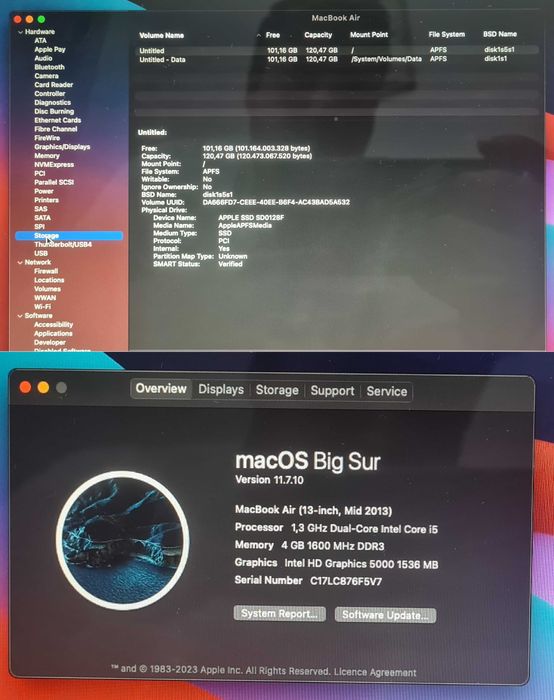 MacBook Air A1466 - Mid 2013