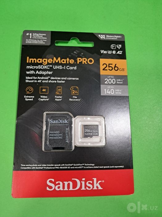 Sandisk imagemate pro microsd 256gb 4K