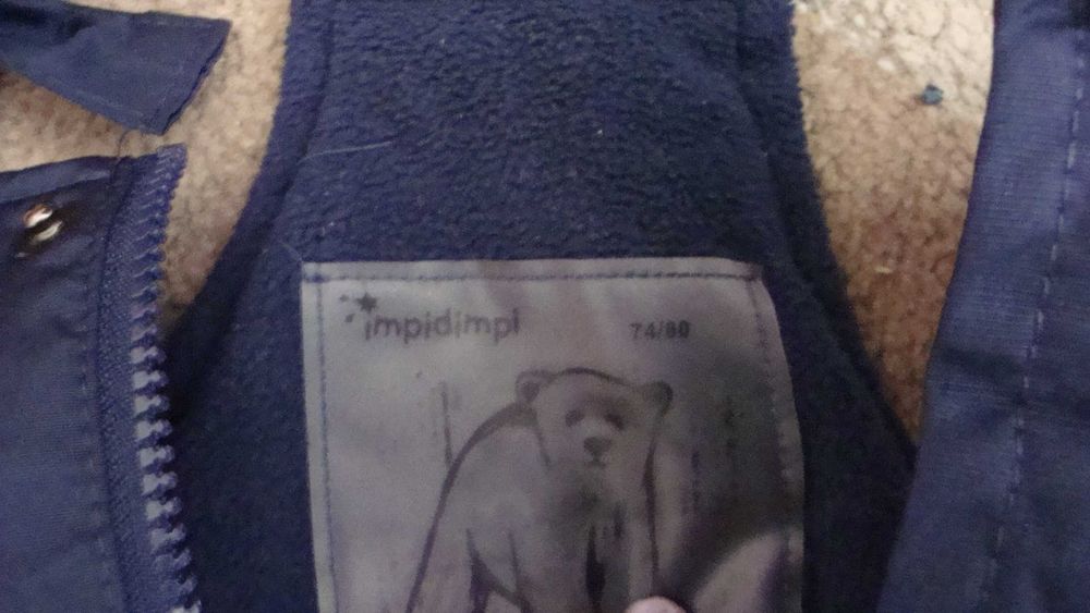 Salopetă albastra zapada/ploaie/munte schi 74-80