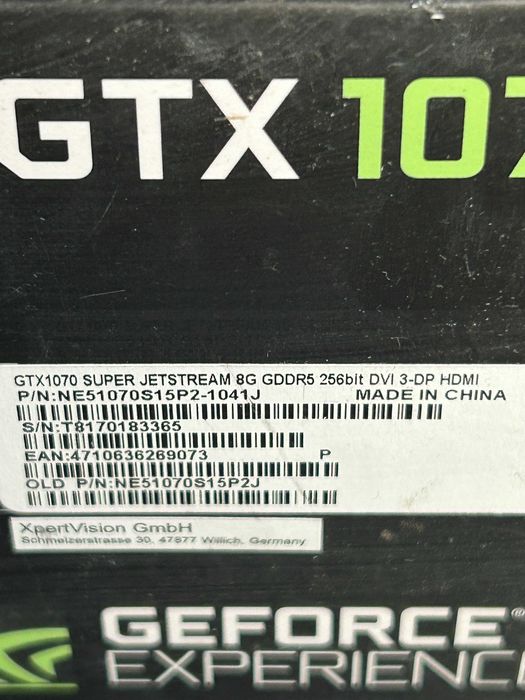 видеокарта GTX 1070