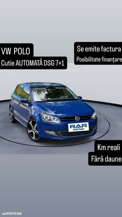Volkswagen Polo Cutie automată DSG 7 trepte / Faruri LED /Navi /Euro 5 / KM 100% reali