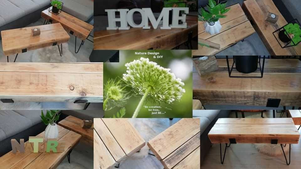 Bancheta / consola din lemn masiv