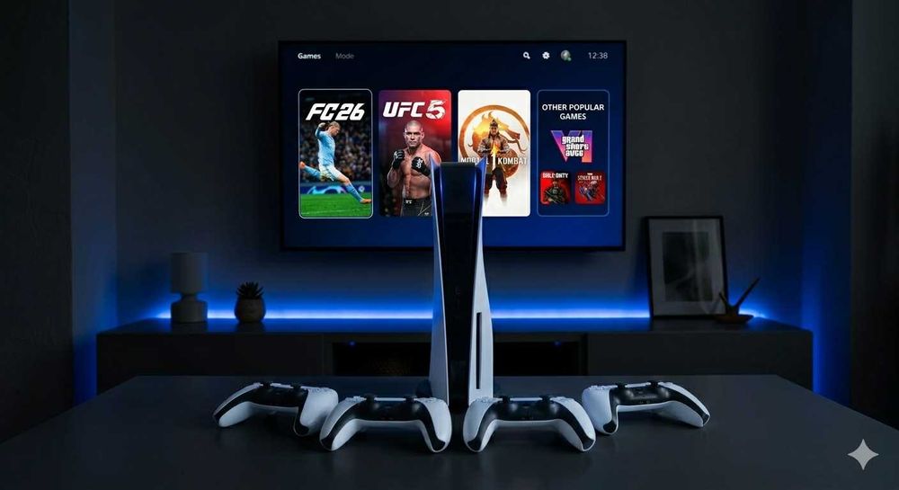 Аренда PlayStation 5 в Ташкенте / Прокат PS5 + FC 26 / UFC 5