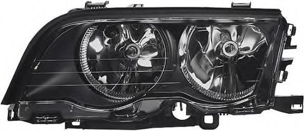 Far Bmw Seria 3 (E46) Coupe/Cabrio 05.1999-06.2001 BestAutoVest fata stanga, tip bec H7+H7, reflector negru