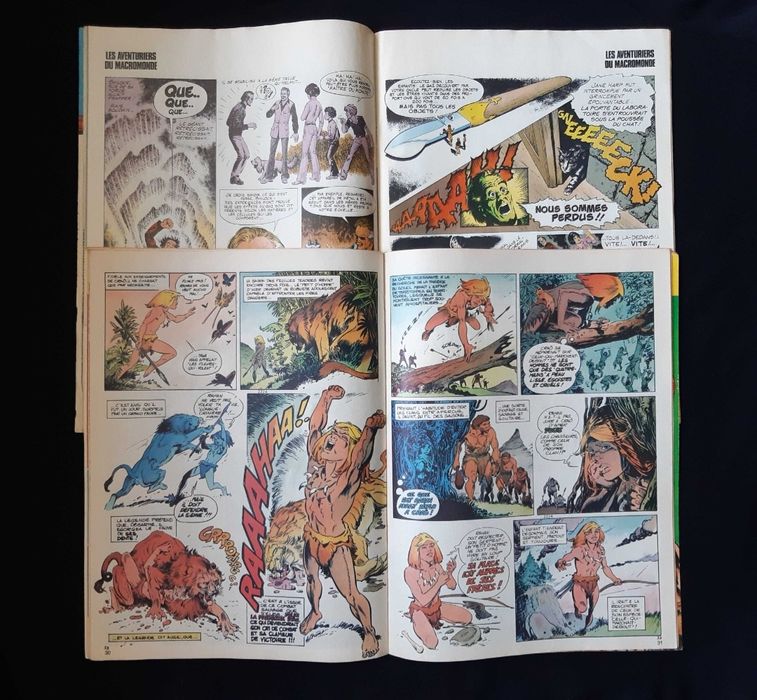 ЛОТ Стари Френски Комикси Pif Gadjet 12 Броя