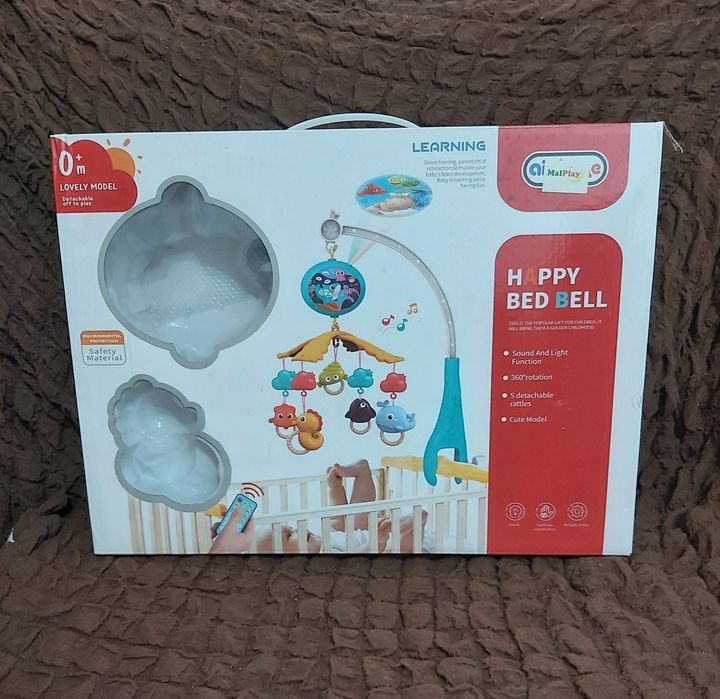 Carusel muzical cu telecomanda proiector și 200 de melodii Marine Life