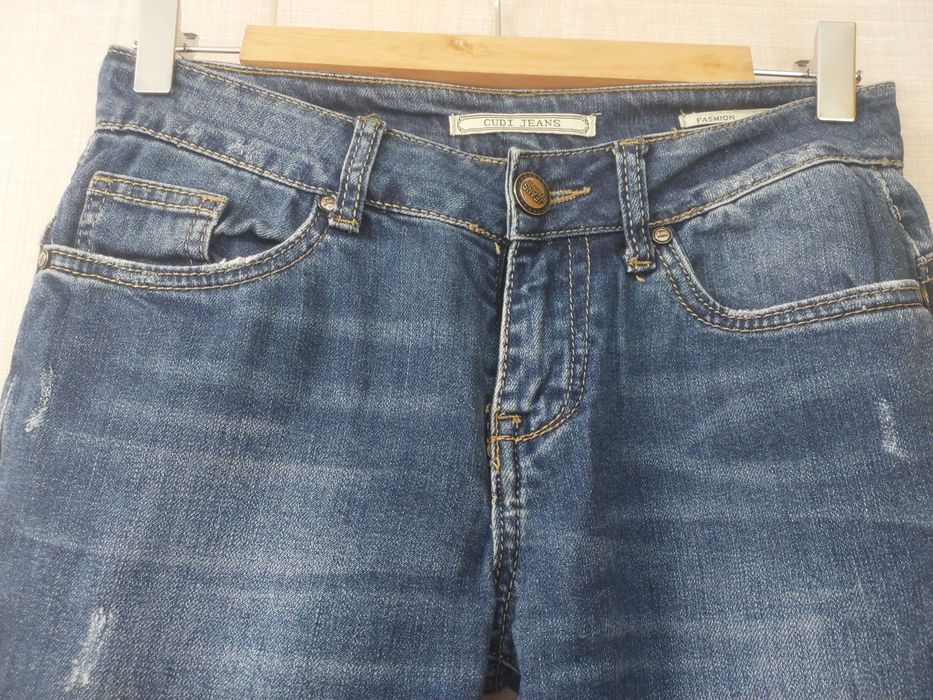 Blugi damă denim albastru, material bumbac, mărimea 25