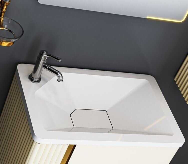 PVC шкаф за баня с мивка LINEA White 60 см