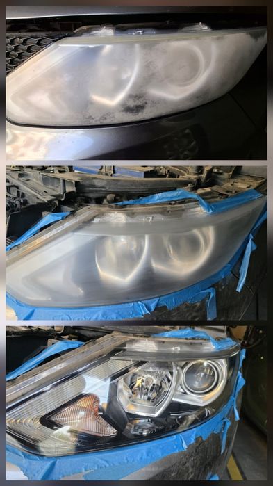 Polimerizare faruri, polish auto, detailing